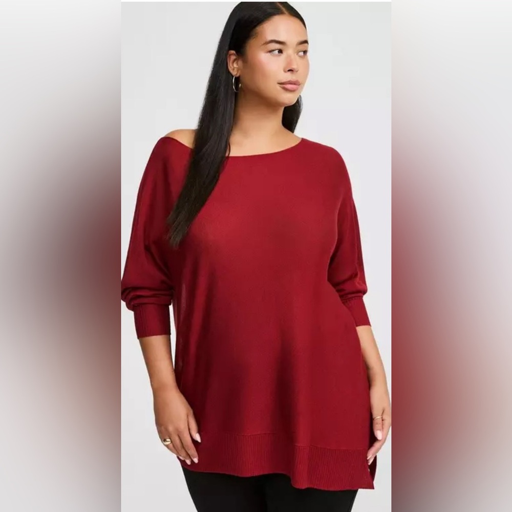 Torrid Tissue Weight Asymmetrical Sweater